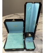 3 Vintage Juicy Couture Blue Jewelry Boxes Nordstrom Charm Bracelet Neck... - $44.95