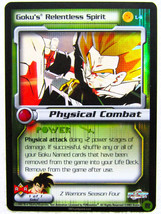 2003 Score Limited Dragon Ball Z DBZ CCG TCG Goku&#39;s Relentless Spirit #L4 - Foil - £14.41 GBP