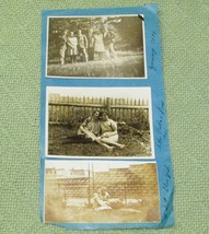 Vintage 1920s Family Photo Lot Germany Friends Group B&amp;W 4&quot;X3&quot; Outdoor Men Women - £1.43 GBP