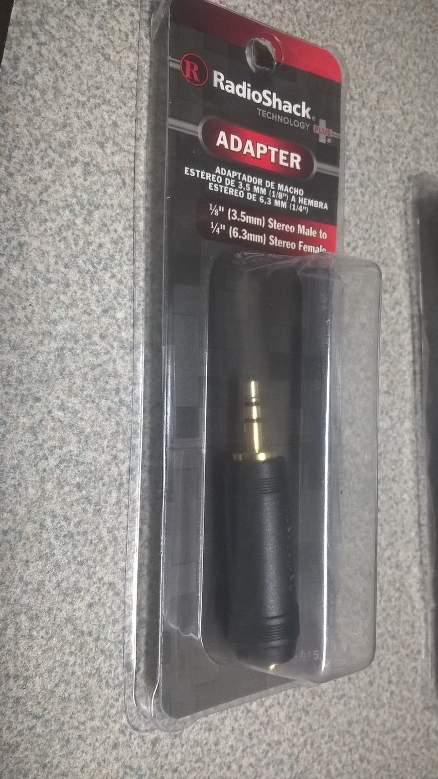 1/4 6.35mm Female Stereo Jack to 1/8 3.5mm Male Stereo Plug RadioShack 2... - $5.99