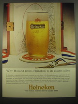 1966 Heineken Beer Ad - Why Holland limits Heineken to its closest allies - £14.60 GBP