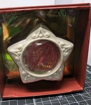 Lenox Yuletide Glowlites Star Tea Light Red Candle - $7.57