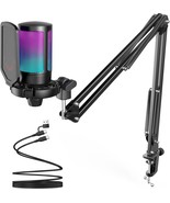 Fifine Gaming Pc Usb Microphone, Podcast Condenser Mic With Boom, Amplig... - $64.99