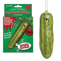 LUCKY YODELLING PICKLE ORNAMENT - Novelty Fun Gag Gift - £14.94 GBP