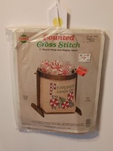 VTG Counted Cross Stitch Kit # 1224 Peppermint Candy NeedleMagic Missing... - $177.27 MXN
