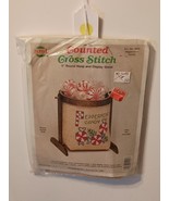 VTG Counted Cross Stitch Kit # 1224 Peppermint Candy NeedleMagic Missing... - $177.27 MXN
