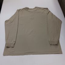 Carhartt Shirt Men's 3XL Tall Beige Long Sleeve Henley Cotton Flame Resistant FR image 2