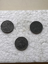 Lot of 3, Belgium 1 Franc coin, 1944, 1945, 1946. - £4.74 GBP