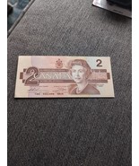 1986 Canadian 2 Dollar Bill - $131.61 MXN