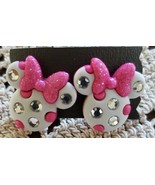 One (1) Pair Fashion Earrings ~ Minnie Mouse ~ Studs/Posts ~.75&quot; Wide ~ 86 - $363.95 MXN