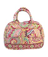 Vera Bradley Quilted Handbag – Julia Retired Pattern – Pink Paisley – 20... - $48.00