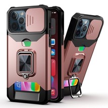 Card Holder Magnetic Ring Stand Hybrid Camera Case Cover Rose Gold For iPhone 11 - £6.84 GBP