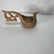 VTG Eastern European Hand Made Wood Bird Wedding Cup  - £23.93 GBP