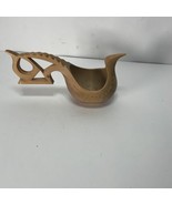 VTG Eastern European Hand Made Wood Bird Wedding Cup  - £23.41 GBP