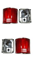 Tail Lights For GMC Truck 1973-1987 Suburban 1973-1991 Lens Housing Chro... - £64.25 GBP