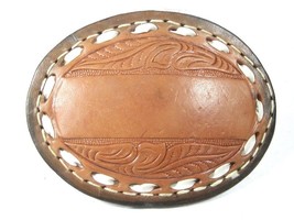 Leather Monogramable Belt Buckle by C&amp;M LEATHER Fort Worth Texas 11315a - $18.80
