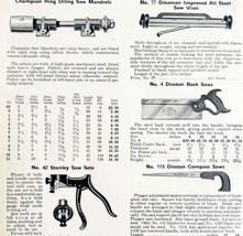 1922 N.T. Bushnell Saws &amp; Saw Anvils Tool Advertisement Catalogue Hardwa... - $24.99