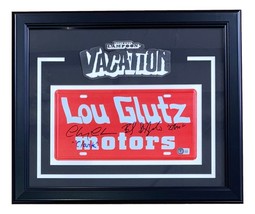 Chevy Chase Beverly D&#39;Angelo Signed Framed Lampoons Vacation License Plate BAS - £386.79 GBP
