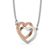To My Wife Together We&#39;re Everything Inseparable Necklace 18k Rose Gold Finish P - £31.16 GBP
