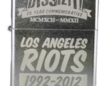Dissizit! 20 Year Los Angeles Street Riots Commemorative Chrome Zippo Li... - $29.98