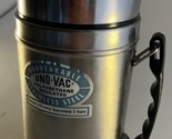 Vintage 20 oz UNO-VAC #175 Stainless Steel Wide Mouth Thermos Unbreakabl... - £11.64 GBP