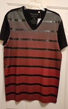 GUESS Men’s Cotton, Short Sleeve T-Shirt, Black/Red Colors, Size Large. NWT - £22.37 GBP