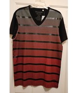 GUESS Men’s Cotton, Short Sleeve T-Shirt, Black/Red Colors, Size Large. NWT - £22.04 GBP