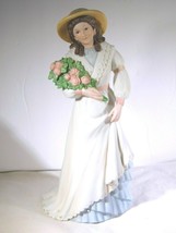 Vintage Homco Charlotte Rose Victorian Lady Woman Porcelain Figurine #1468 W/Box - £26.13 GBP
