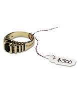 100 small Strung JEWELRY Hanging TAGS 13/16&quot;x3/8&quot; Price Tag w/ String AV... - $391.42 MXN