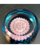 Caithness Scotland Millefiori Faceted Glass Paperweight w/Sticker, Near ... - $89.18 CAD