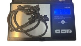 Konstantino Sterling Silver Marcasite MOP Cross Necklace Byzantine Chain 925 Vtg image 9