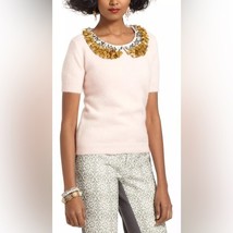 Anthropologie Corey Lynn Calter Peter-Pan Paillettes Sweater Size Medium - $34.55