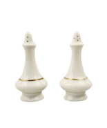 Vintage Lenox Regency Ivory Salt &amp; Pepper Shakers 24K Gold Trim 4&quot;  (+ B... - $28.58 CAD