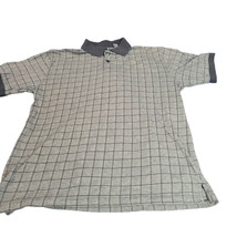 Marc Edwards Shirt Men&#39;s Size Large Short Sleeve Polo Swift Dry Grey Black - $17.10