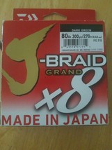 J-Braid Grand X8 Made In Japan 80lb Dark Green Fishing Line-Brand New-SHIPS N 24 - £35.62 GBP