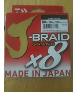 J-Braid Grand X8 Made In Japan 80lb Dark Green Fishing Line-Brand New-SH... - £35.41 GBP