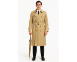 VTG Burberry’s Prorsum 46R Men Trench Coat Haymarket Plaid Belted London... - $247.45