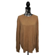 NEW J. Crew Long Sleeve Cashmere Crewneck Sweater Pullover Tan - Size XL - £67.06 GBP