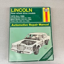 Haynes Repair Manuel 59010 Lincoln Continental Mark Town Car RWD 1970 - ... - £8.99 GBP