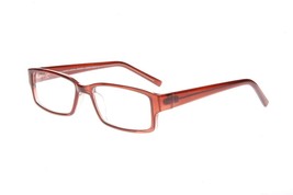 NEW CANNY VISION Brown on Crystal ROCKET Eyeglasses 50mm with Case - $29.65