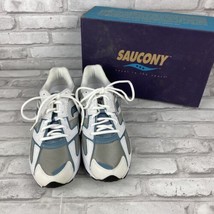 Saucony Womens Grid Jazz 8 White Blue Running Shoes Lace Up Size 11 New In Box - £48.66 GBP