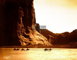 Seven Navajo Riders On Horseback &quot;Canon De Chelly&quot; Native American 11X14 Photo - £12.74 GBP