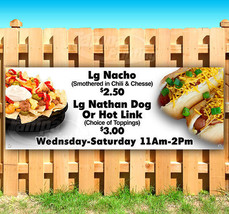 Hot Dogs Nachos Advertising Vinyl Banner Flag Sign Many Sizes Fair Carnival Food - £17.56 GBP+