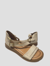 MIZ MOOZ WOMEN&#39;S  DOUBLE BUCKLE SANDALS STONE 37EU / 7US  # A-42 - $39.95