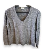 Old Navy Beach Sweater Women&#39;s XXL Heather Gray V-Neck Pullover Cotton B... - $20.40 CAD