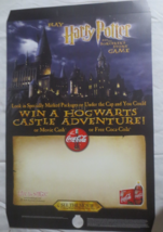 Coca-Cola Harry Potter Cardboard Display Poster  28 X 18 Inches 2001 - £2.73 GBP