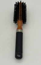 Conair Performers Round Barrel 100% Boar Bristle Wood Styling Brush 9.5&quot; - £29.82 GBP