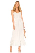 NWT LoveShackFancy Edeline in White Eyelet Royal Mansour Cotton Jumpsuit 00 - £85.34 GBP