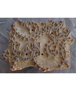 Vintage Hand Crafted Carved Wooden Art Stamp - Large Size - INTERESTING ... - $47.37 CAD