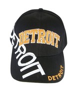 Detroit Large Lettering Men&#39;s Adjustable Baseball Cap (Navy/Navy Orange ... - £11.95 GBP